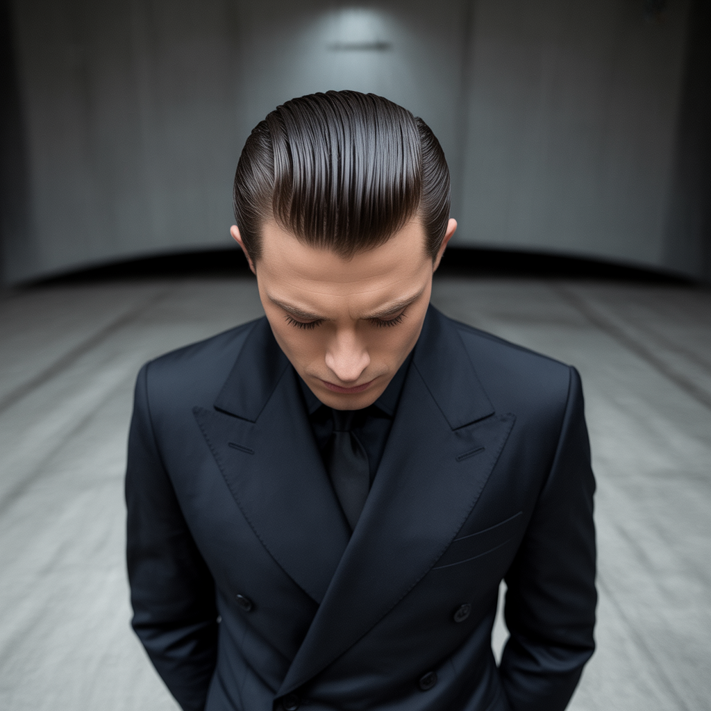 slick back haircut