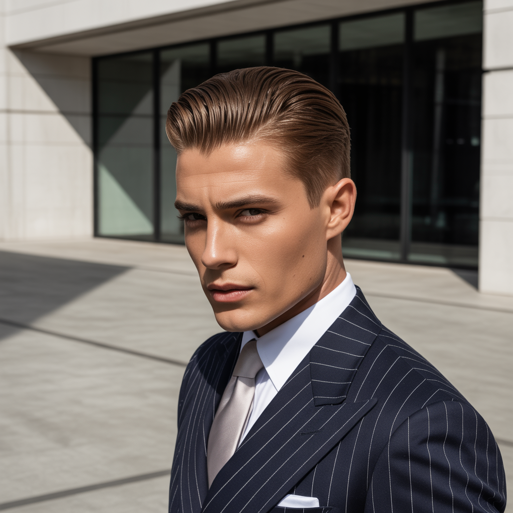 slick back haircut