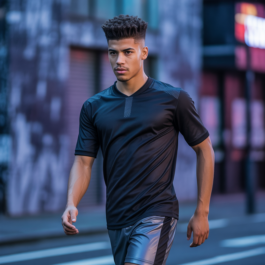 soccer player fade