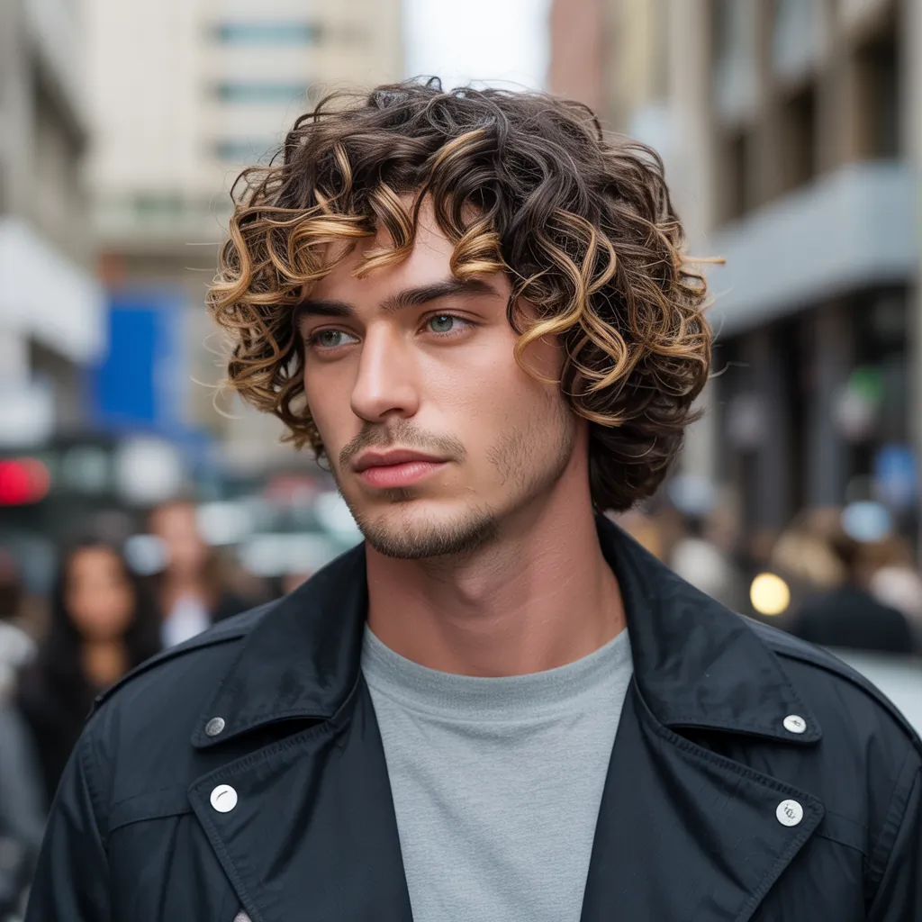 stacked curly bob haircut