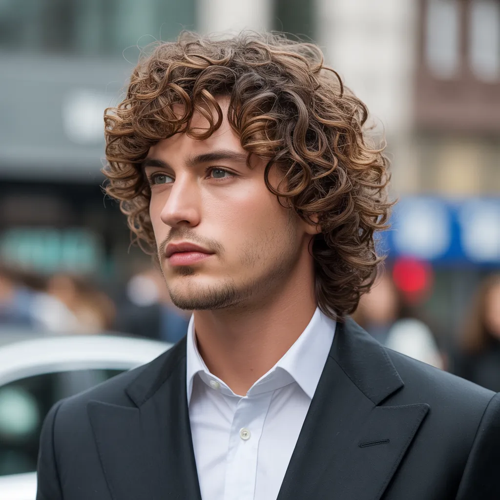 stacked curly bob haircut
