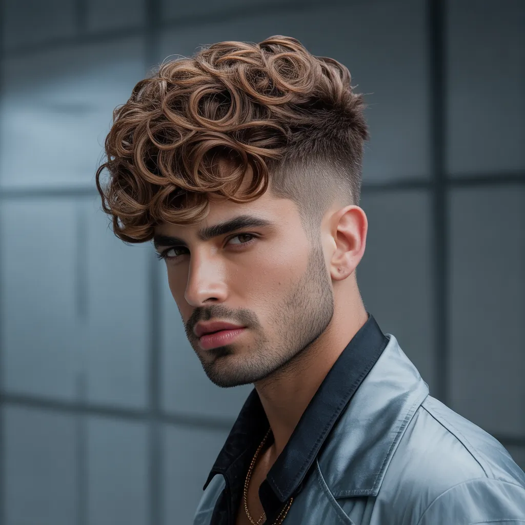 stacked curly bob haircut