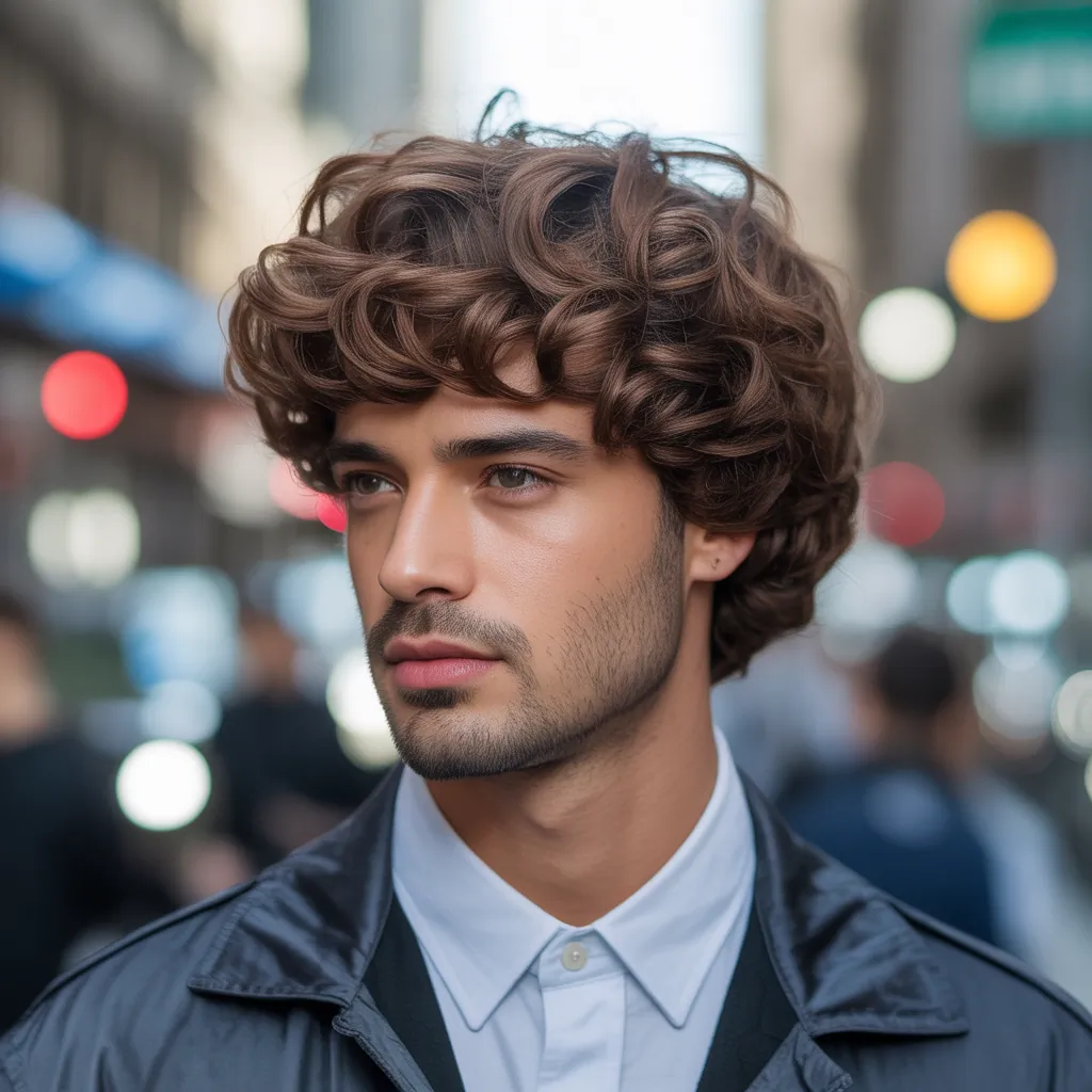 stacked curly bob haircut