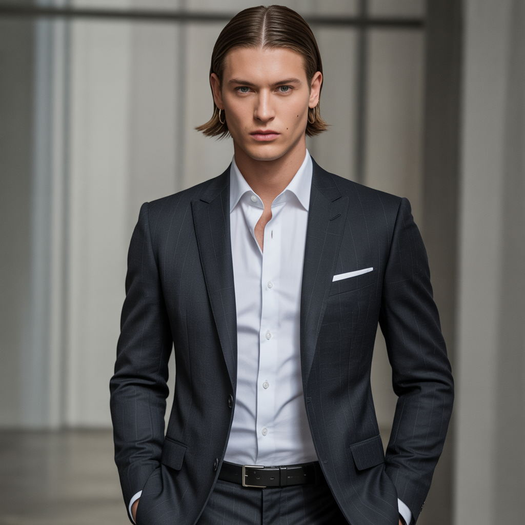 straight hair men