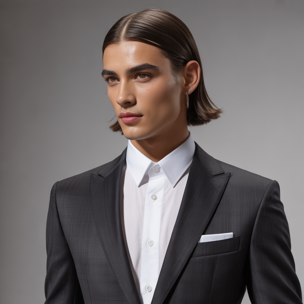 straight hair men