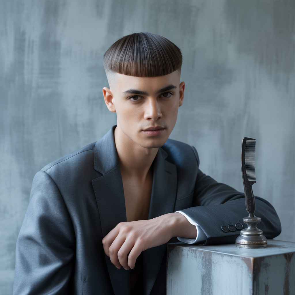 straight haircuts men