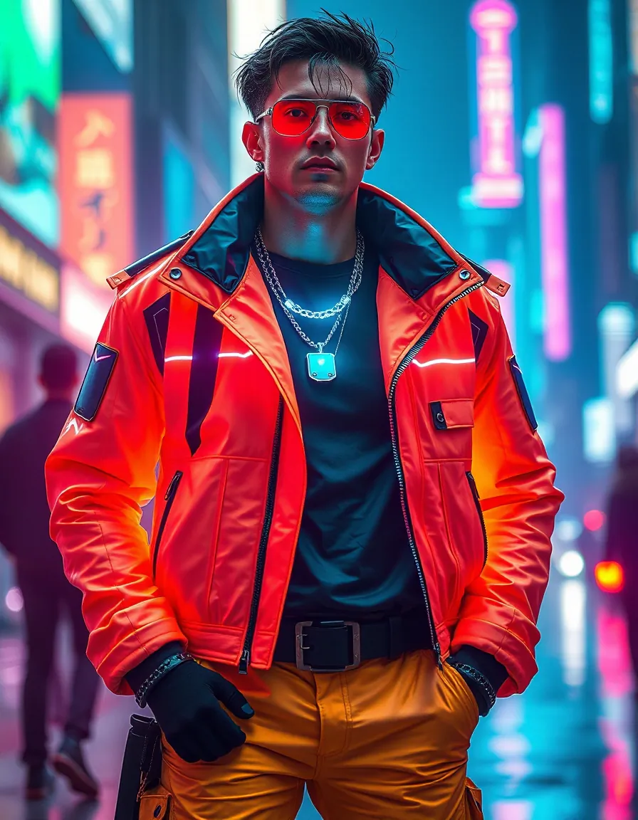 striking cyberpunk outfits for men