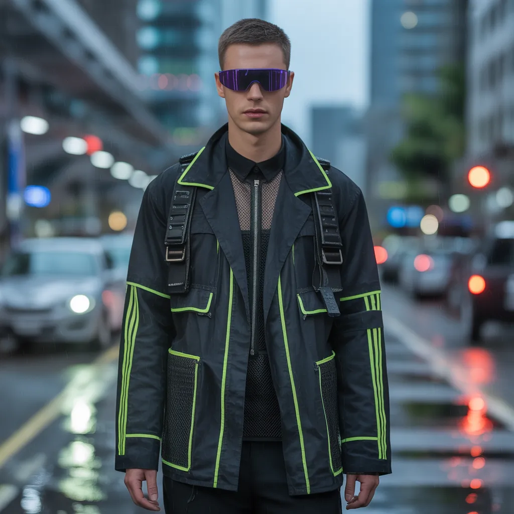 striking cyberpunk outfits for men