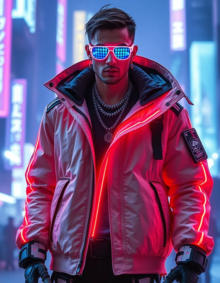 striking cyberpunk outfits for men