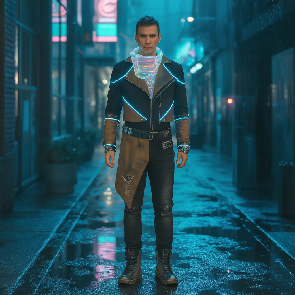 striking cyberpunk outfits for men