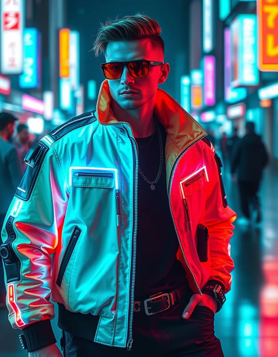 striking cyberpunk outfits for men