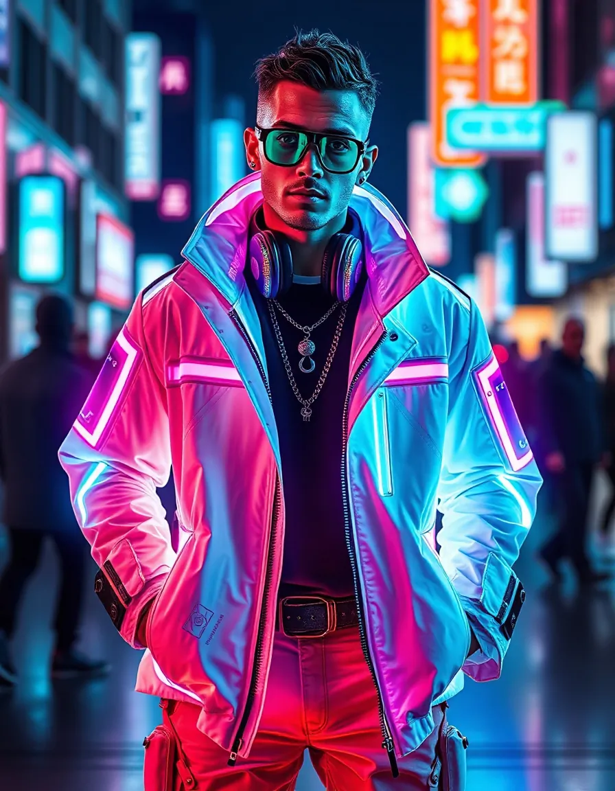striking cyberpunk outfits for men