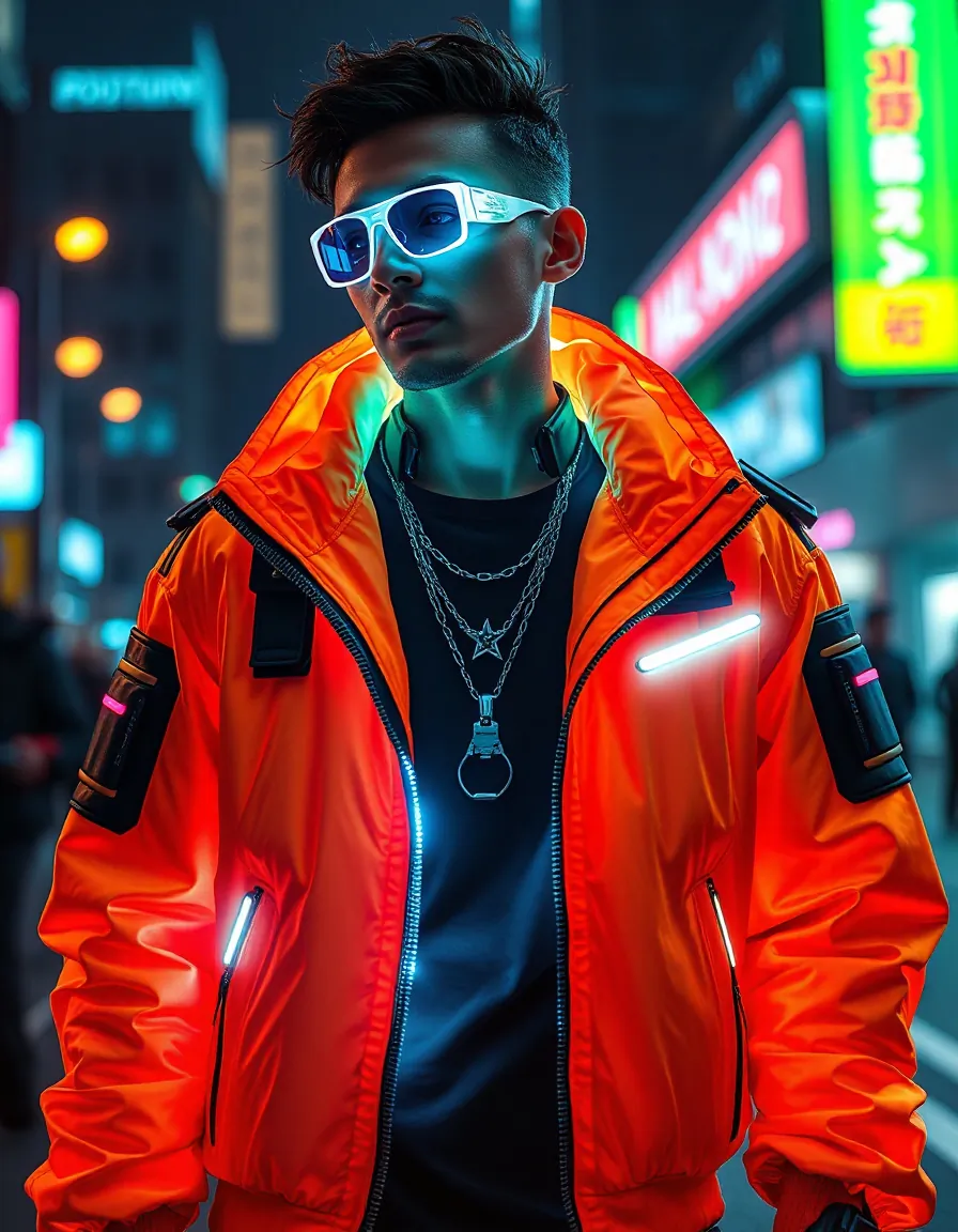 striking cyberpunk outfits for men