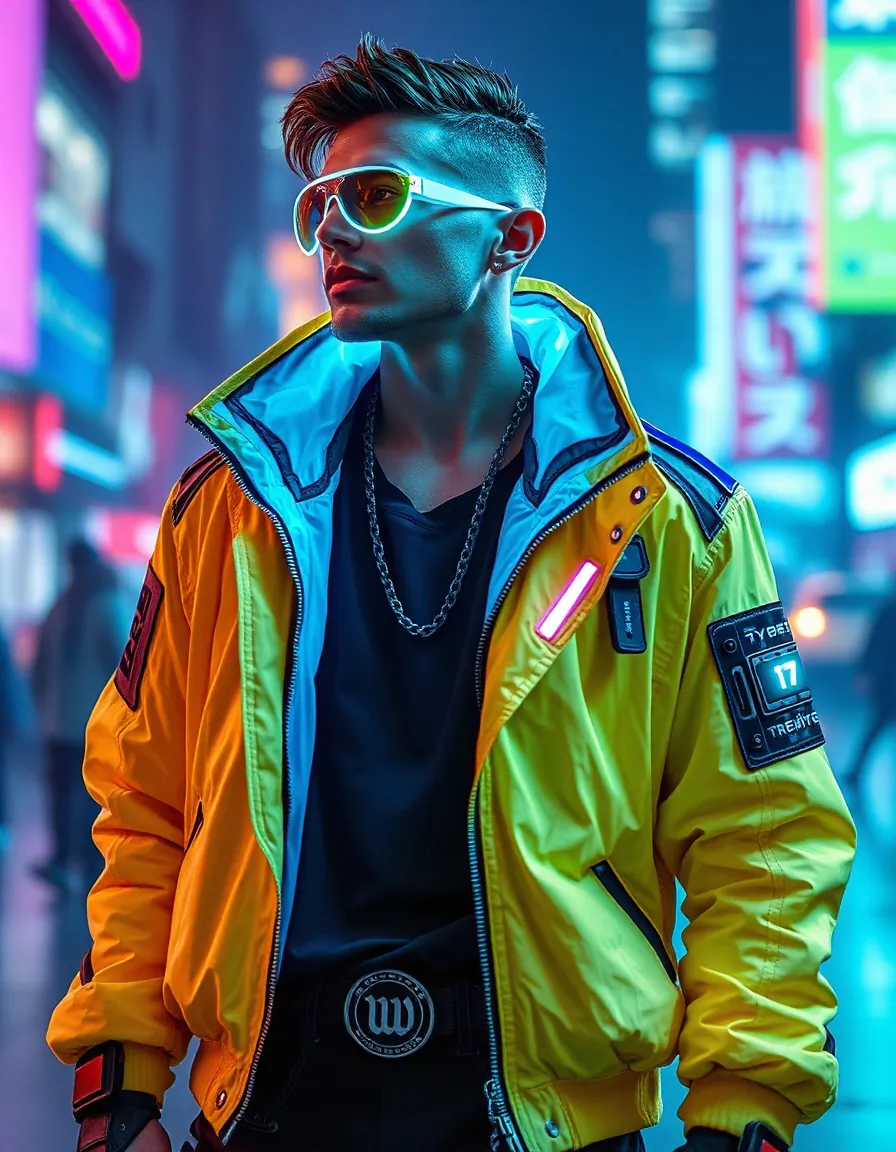 striking cyberpunk outfits for men