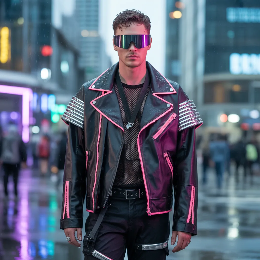 striking cyberpunk outfits for men