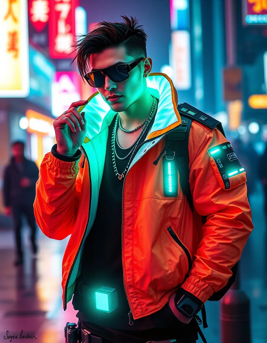 striking cyberpunk outfits for men