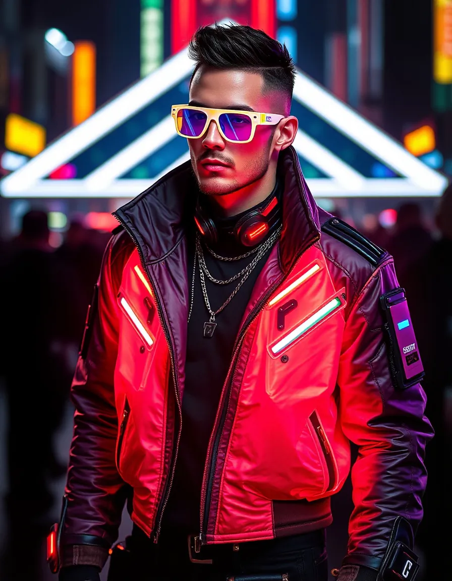 striking cyberpunk outfits for men
