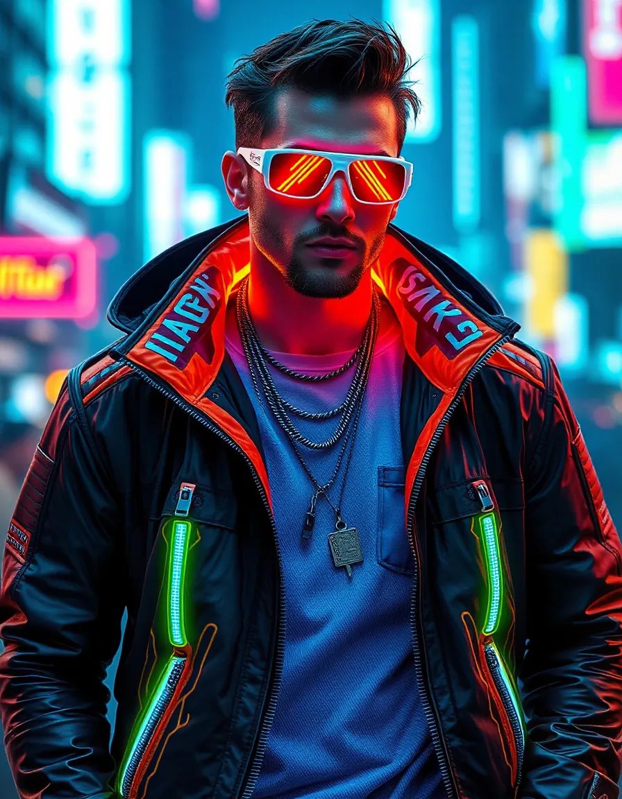 striking cyberpunk outfits for men