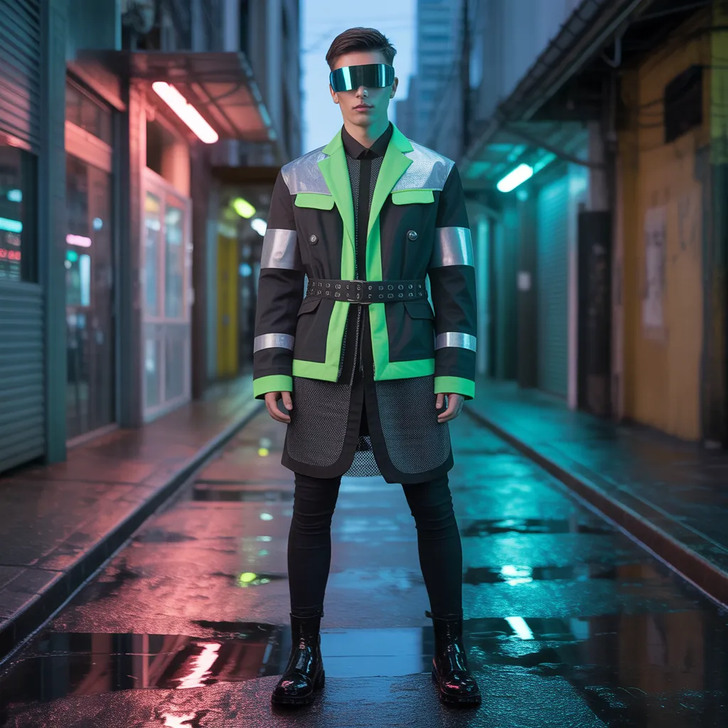 striking cyberpunk outfits for men