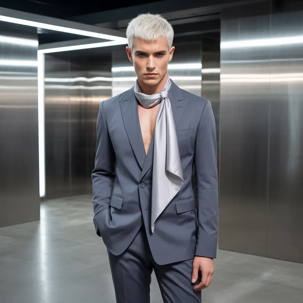 stunning white hair men aesthetic looks