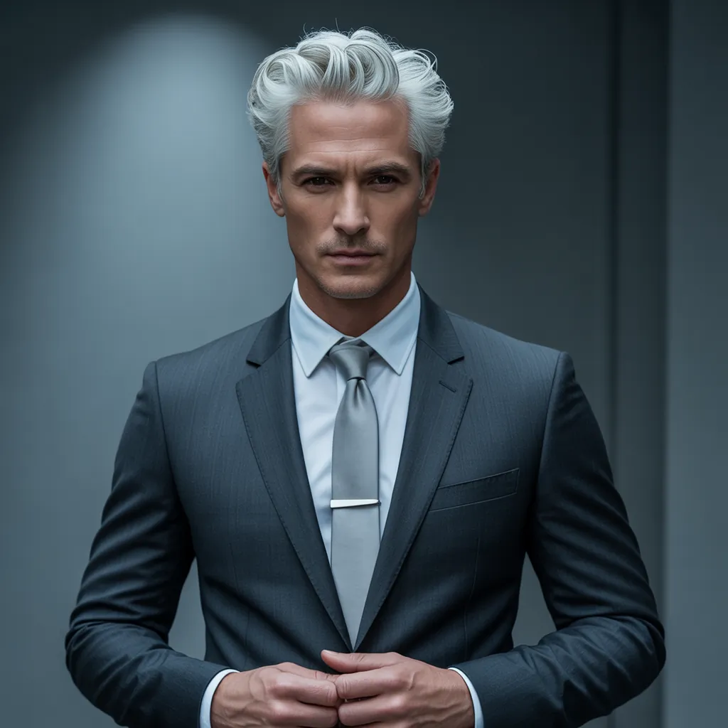 stunning white hair men aesthetic looks