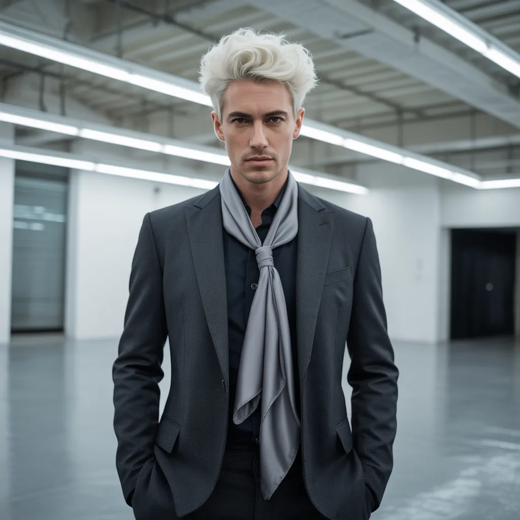 stunning white hair men aesthetic looks