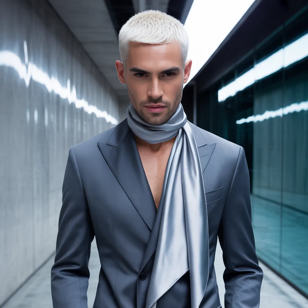 stunning white hair men aesthetic looks