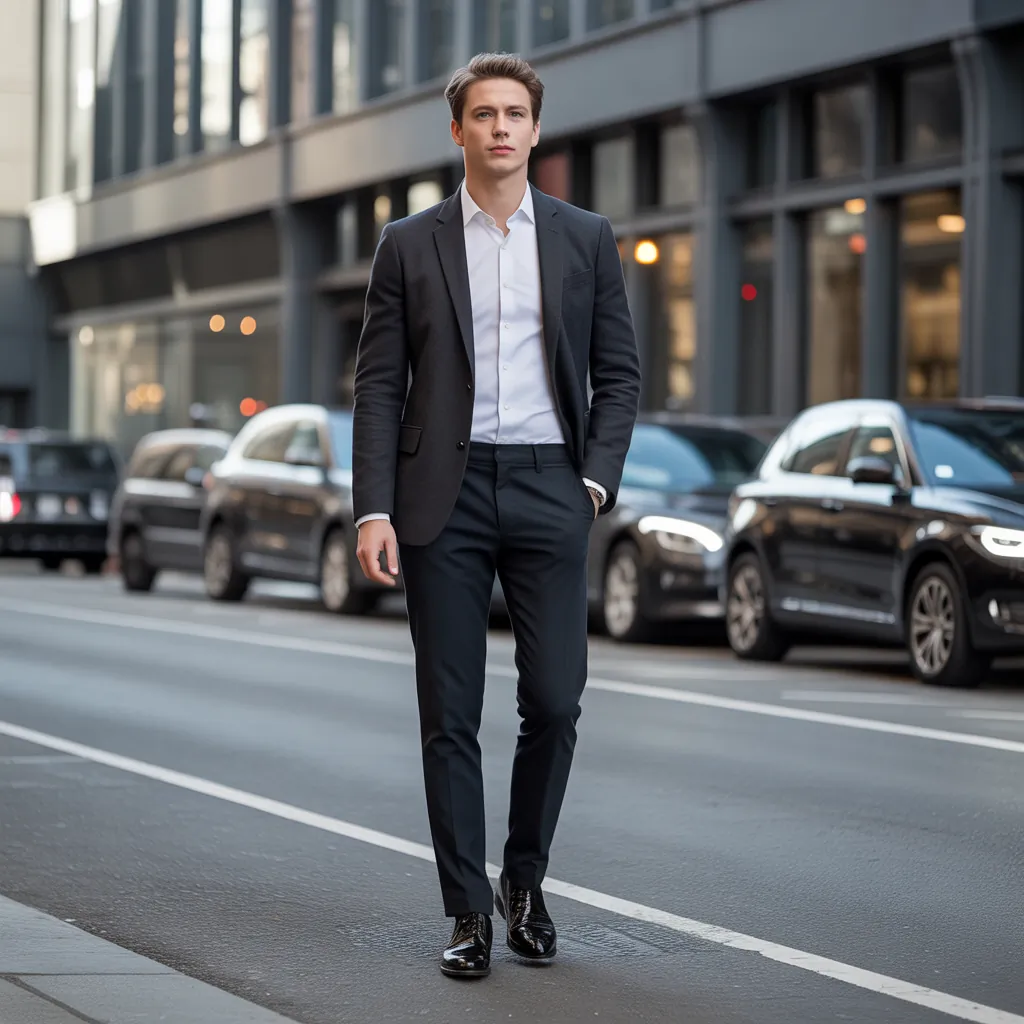 stylish black pant outfits men