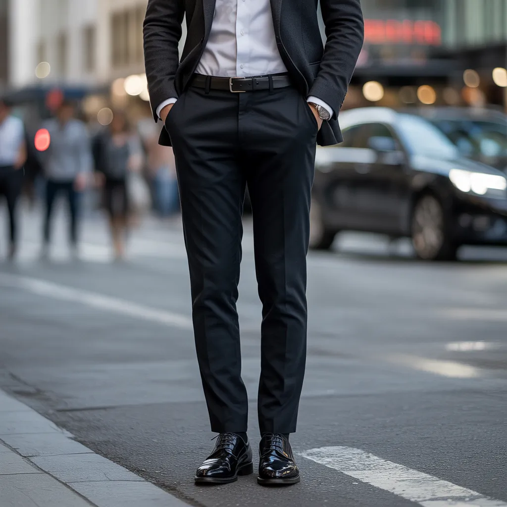 stylish black pant outfits men