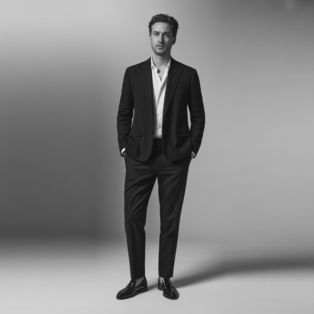 stylish black pant outfits men