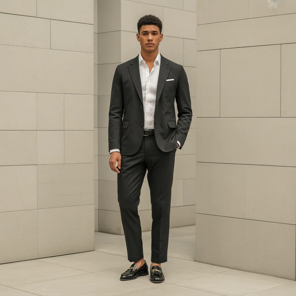 stylish black pant outfits men