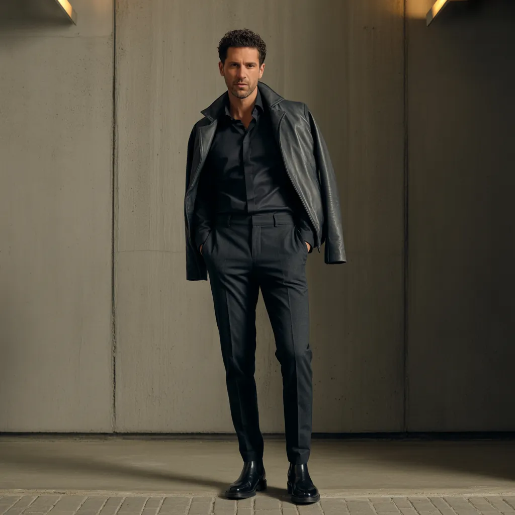 stylish black pant outfits men