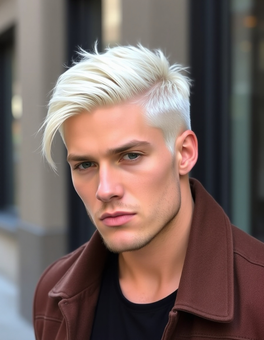 stylish blond hair for men