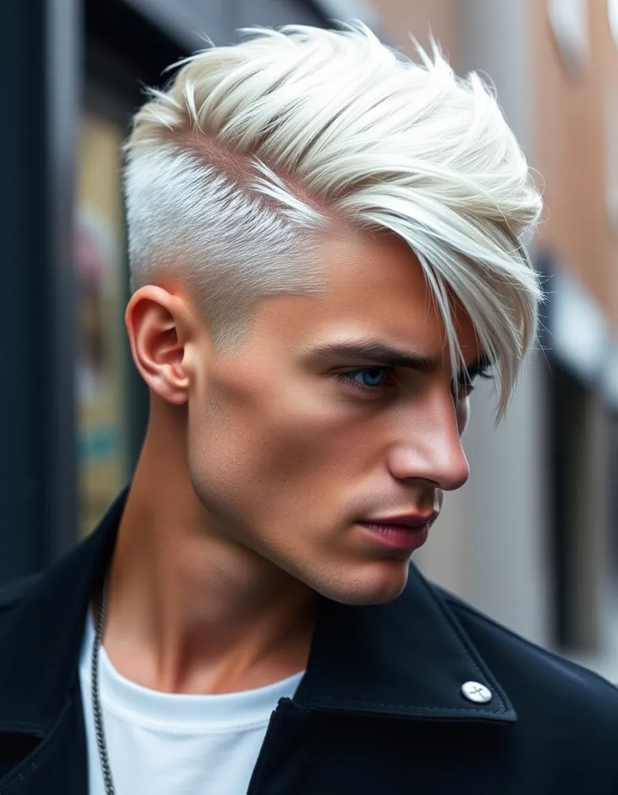 stylish blond hair for men