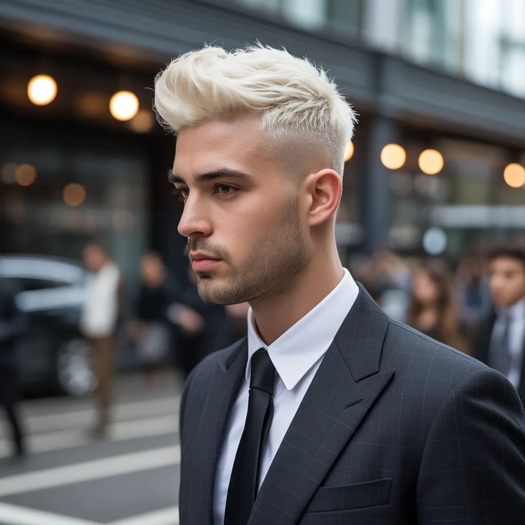 stylish blond hair for men
