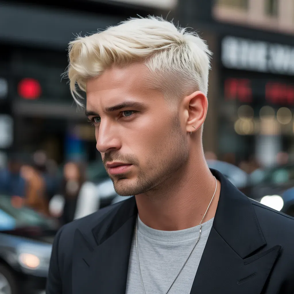 stylish blond hair for men
