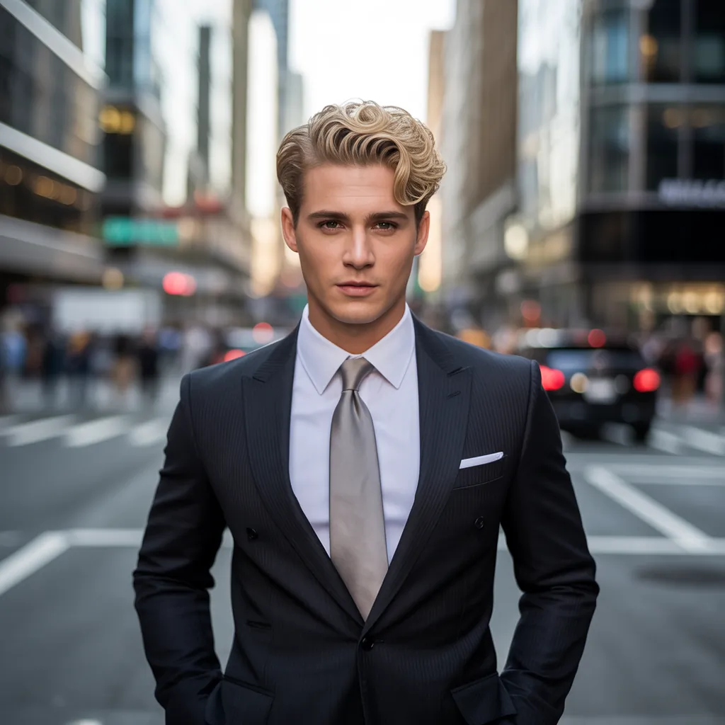 stylish blond hair for men