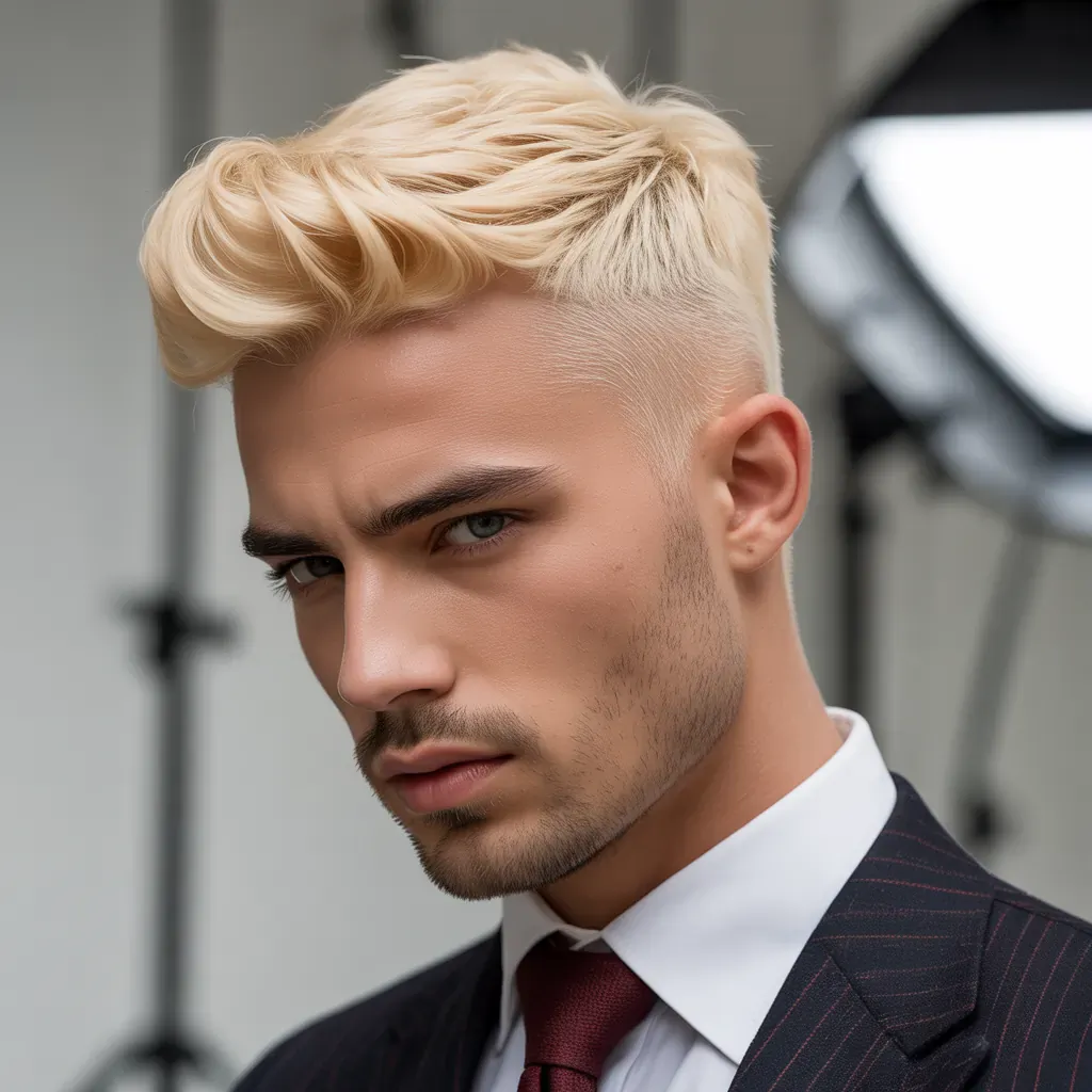 stylish blond hair for men