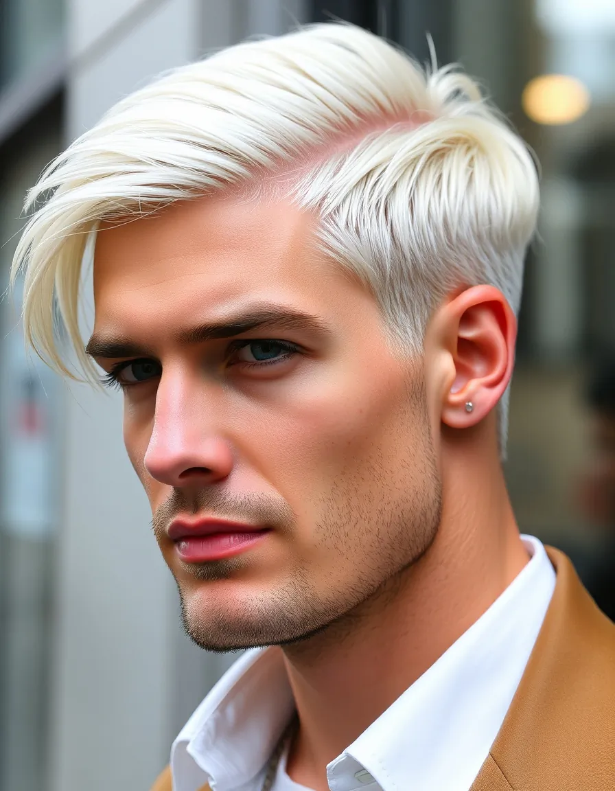stylish blond hair for men