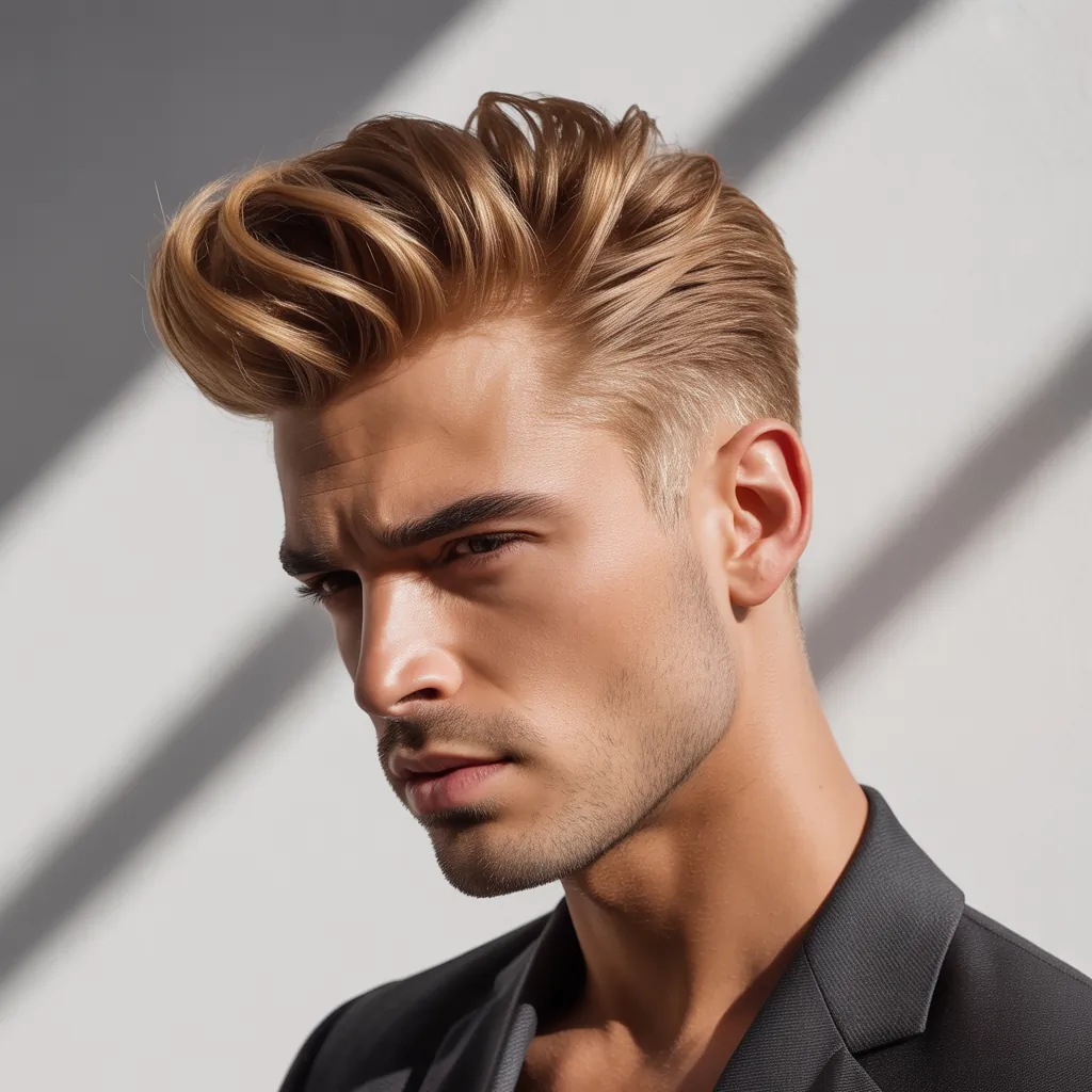 stylish blond hair for men