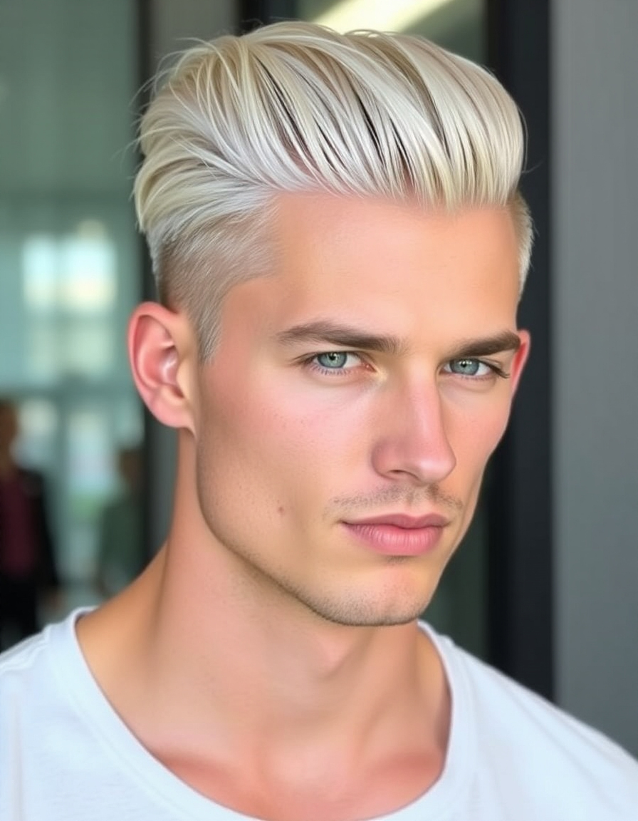 stylish blond hair for men