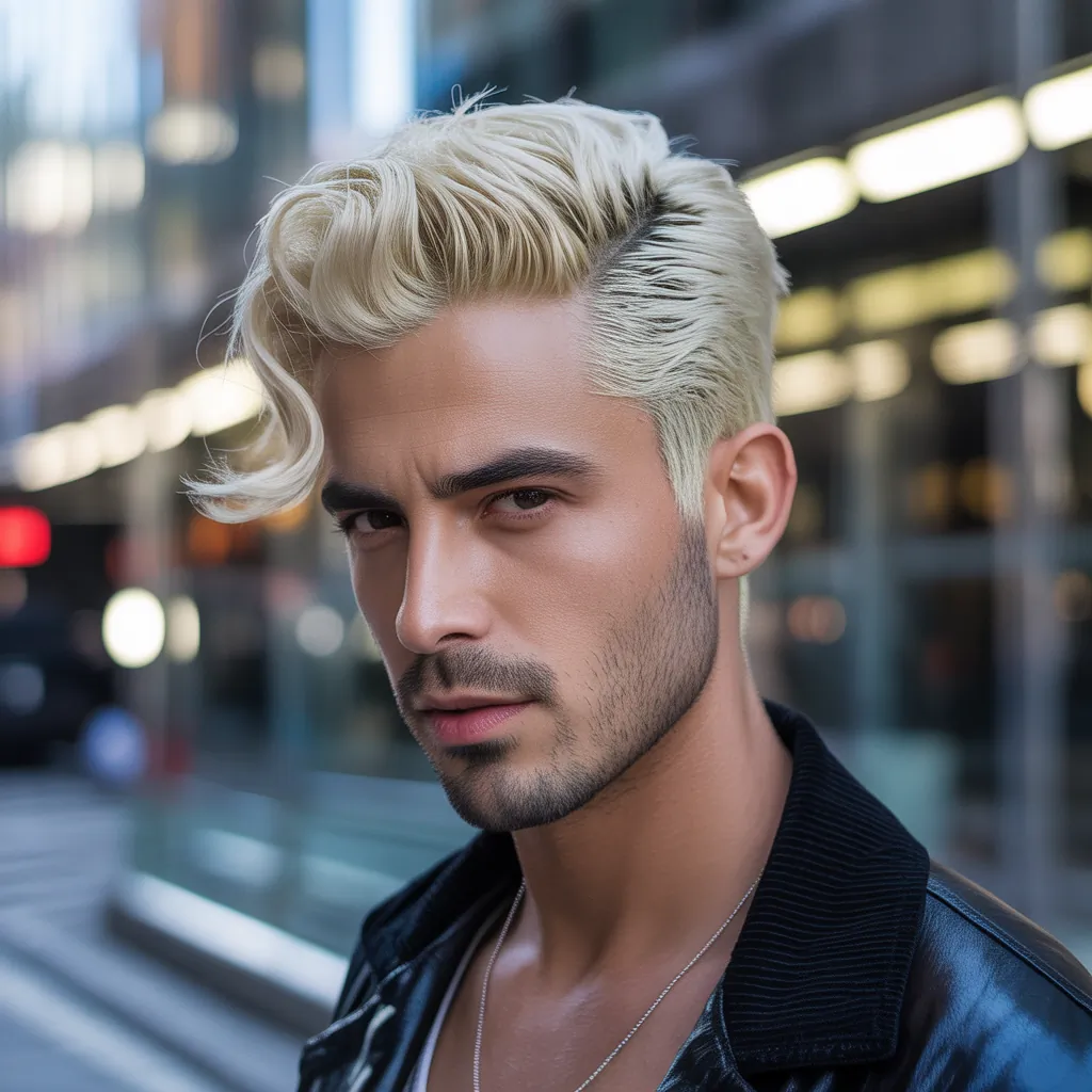 stylish blond hair for men