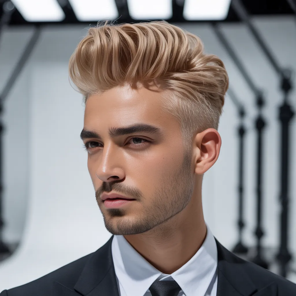stylish blond hair for men