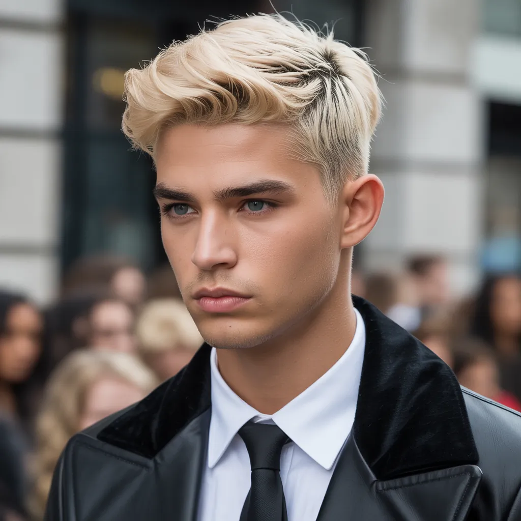 stylish blond hair for men