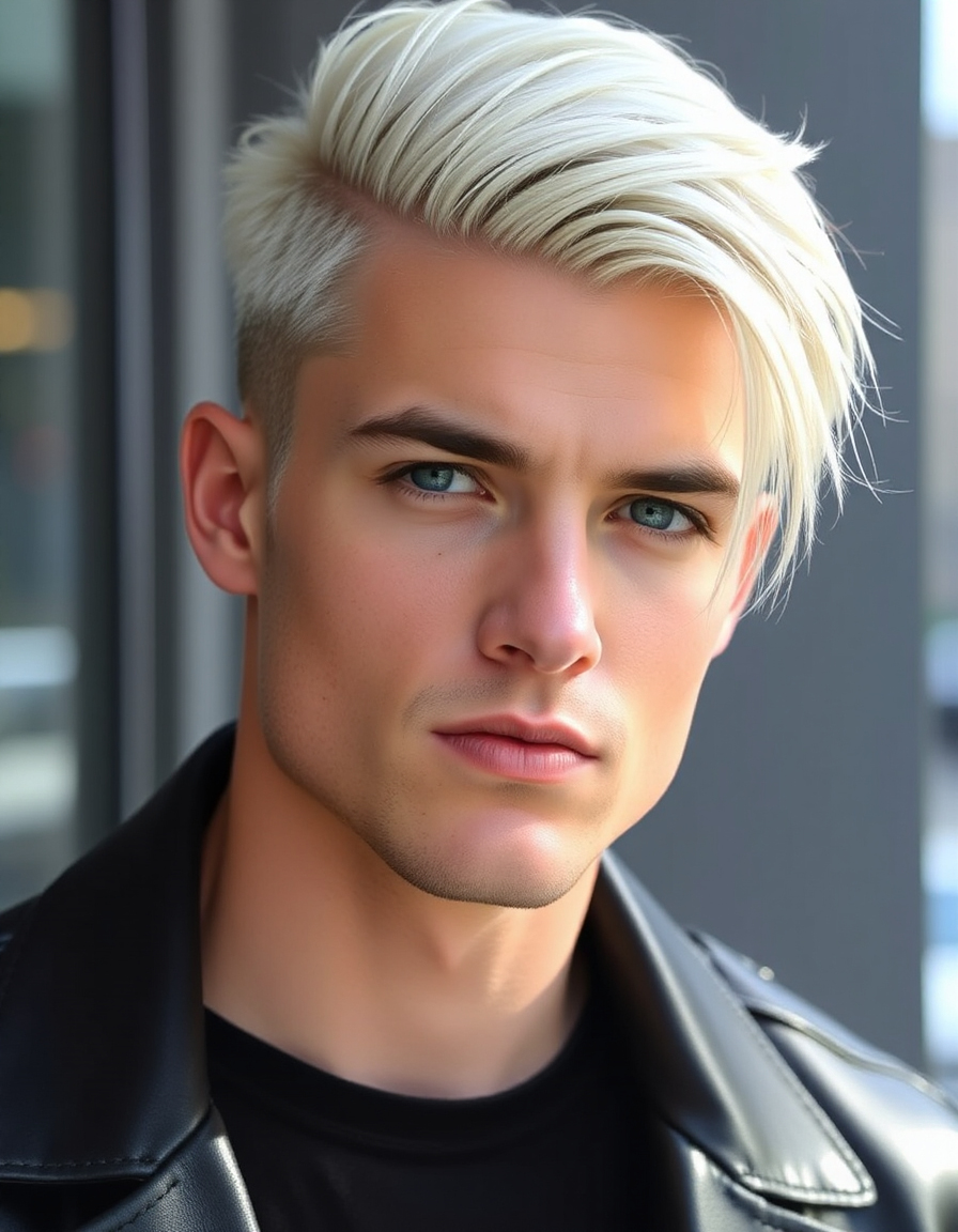 stylish blond hair for men