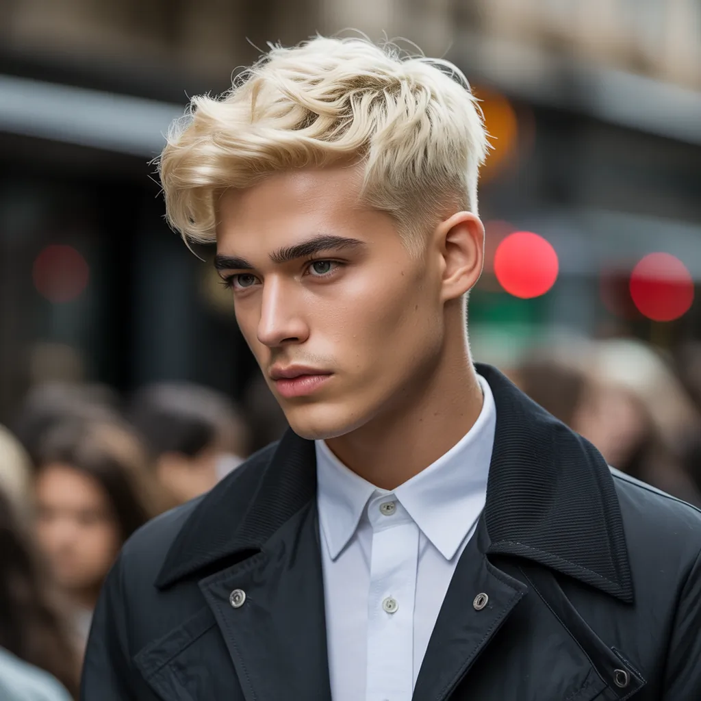 stylish blond hair for men