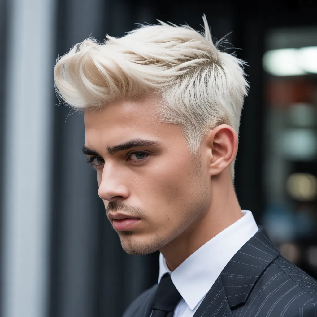 stylish blond hair for men