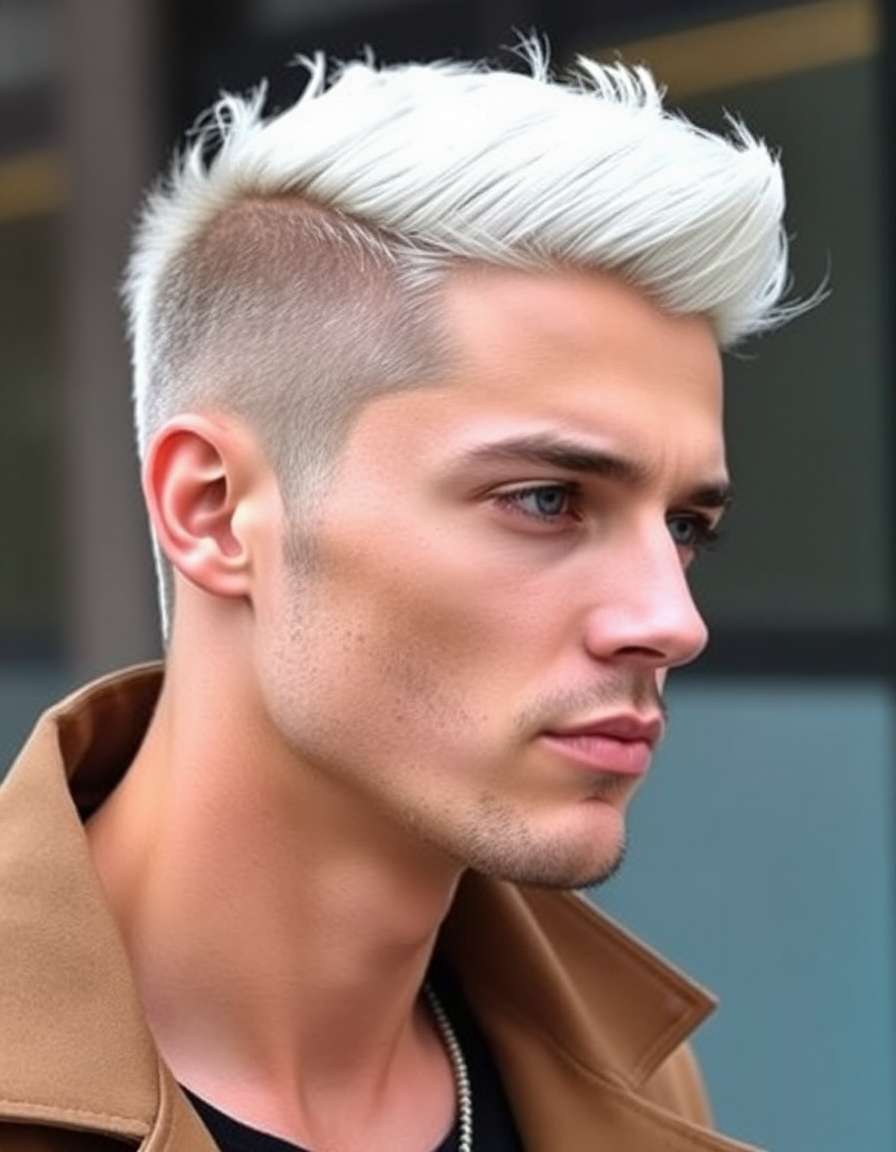 stylish blond hair for men