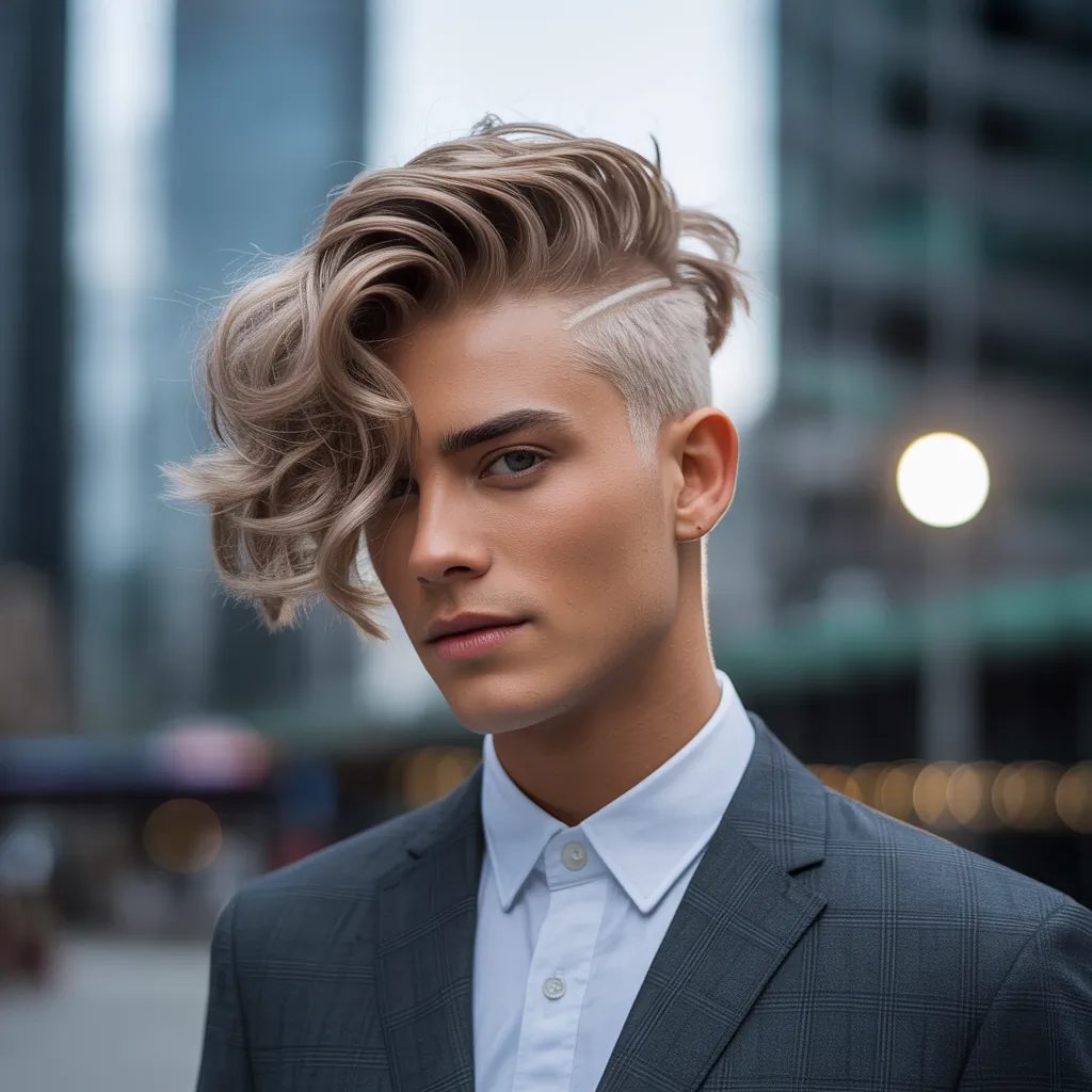 stylish blond hair for men