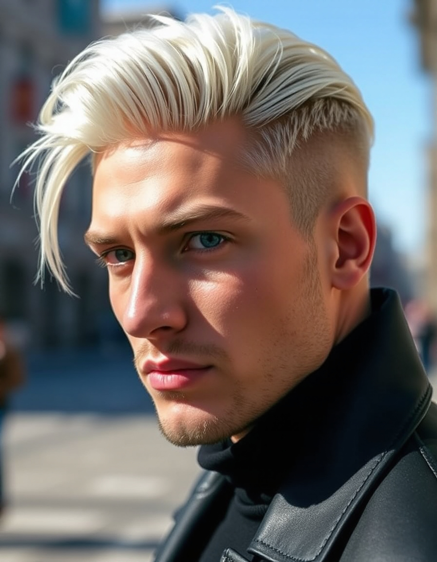 stylish blond hair for men